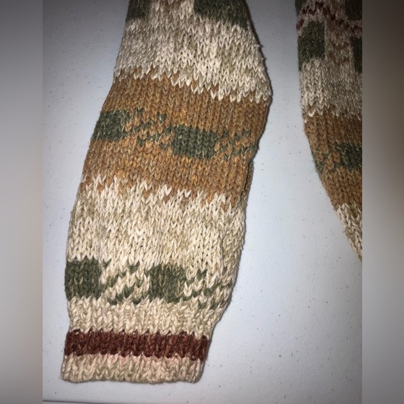 St. John's Bay Men's Patterned Crewneck Sweater - Olive, Brown, Cream - Picture 12 of 14